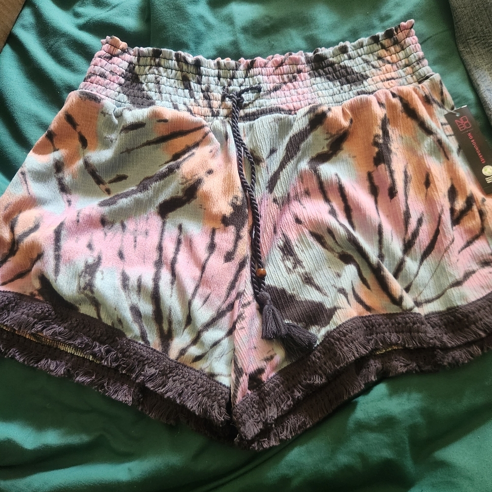 Tie-Dye High Waist Shorts